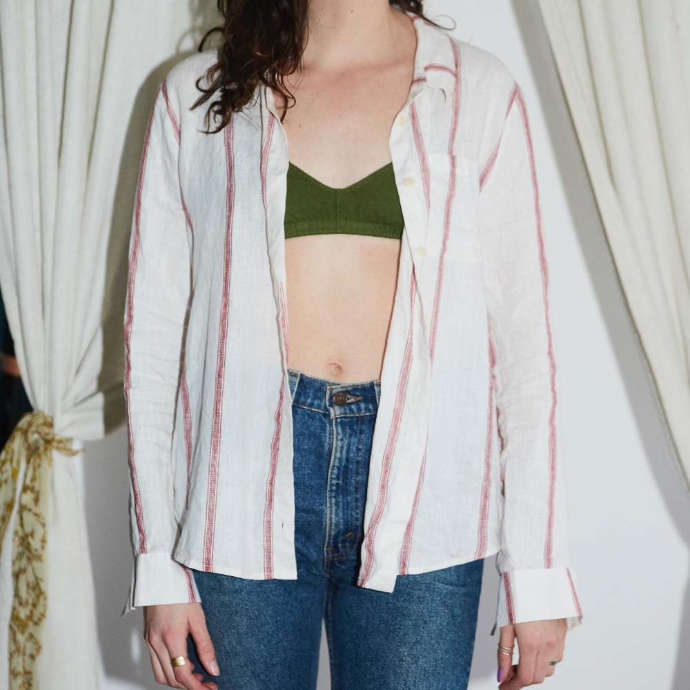 Reformation linen button down